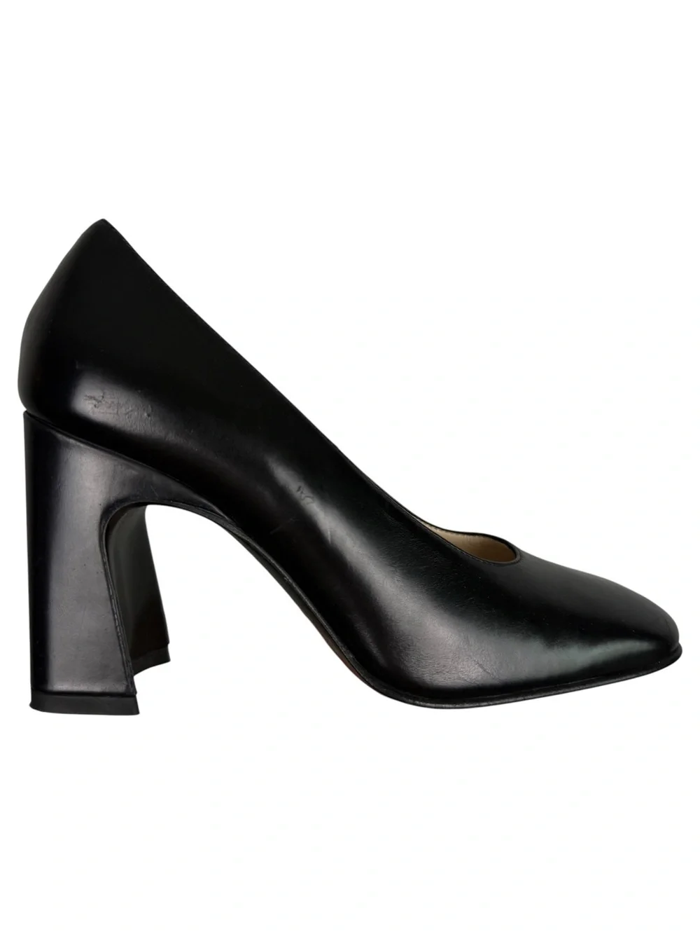 TOD’S 2024 Black Leather Round Toe Classic Pumps - Picture 3 of 8